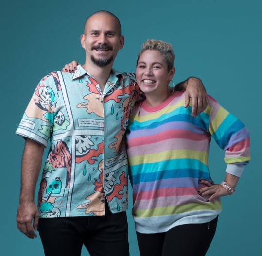 Daniel Ugalde y Waleska Oporta, humoristas. Instagram