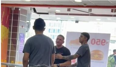 Otro pleito se dio en McDonalds