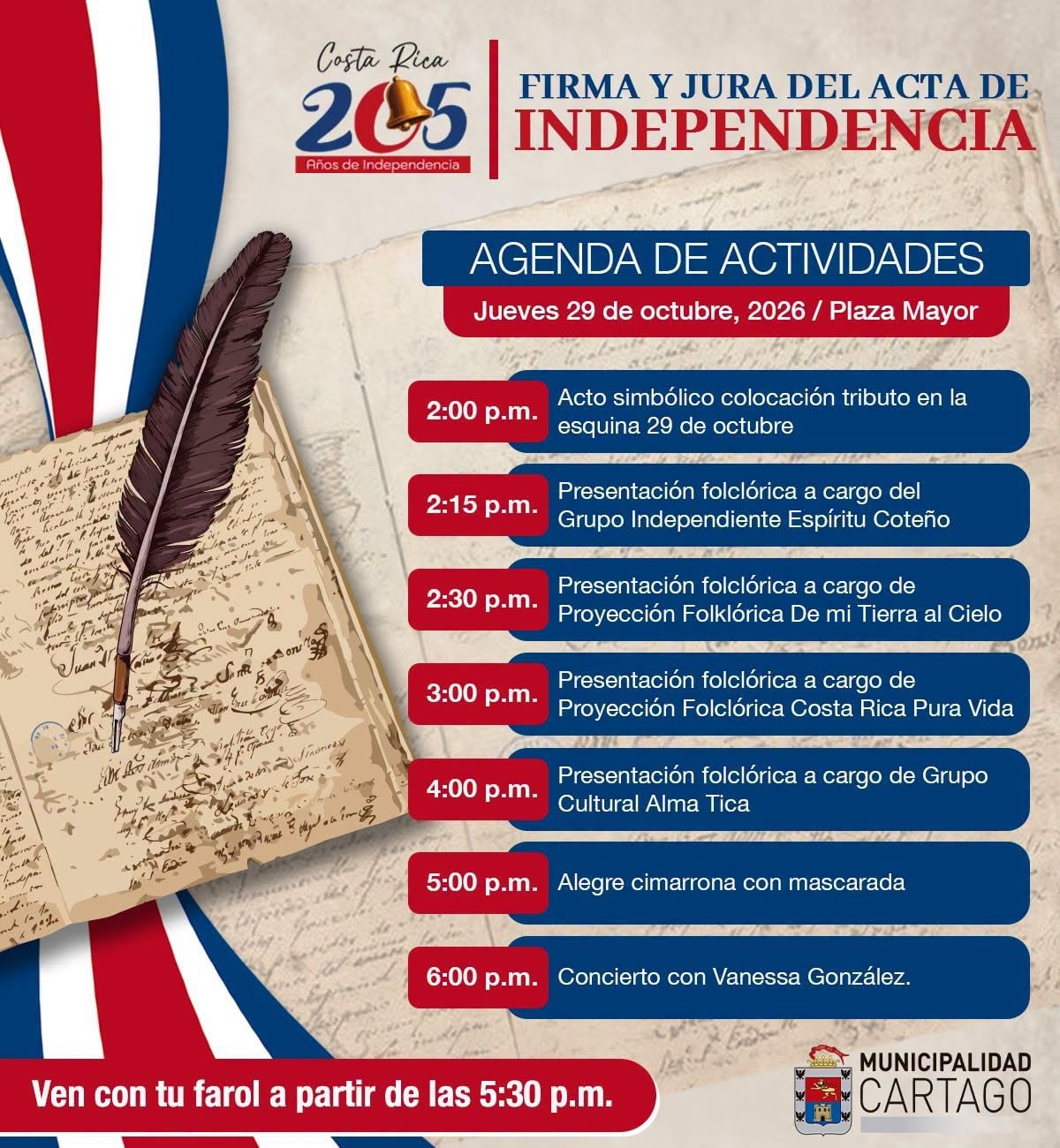 El historiador Miguel Rojas Jiménez sostiene que el país debe reivindicar el 29 de octubre de 1821, ya que fue exactamente cuando el país declaró su independencia absoluta de España y comenzó a gestarse su propio gobierno.