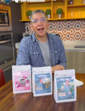 Edgar Silva en la cocina de Buen día.