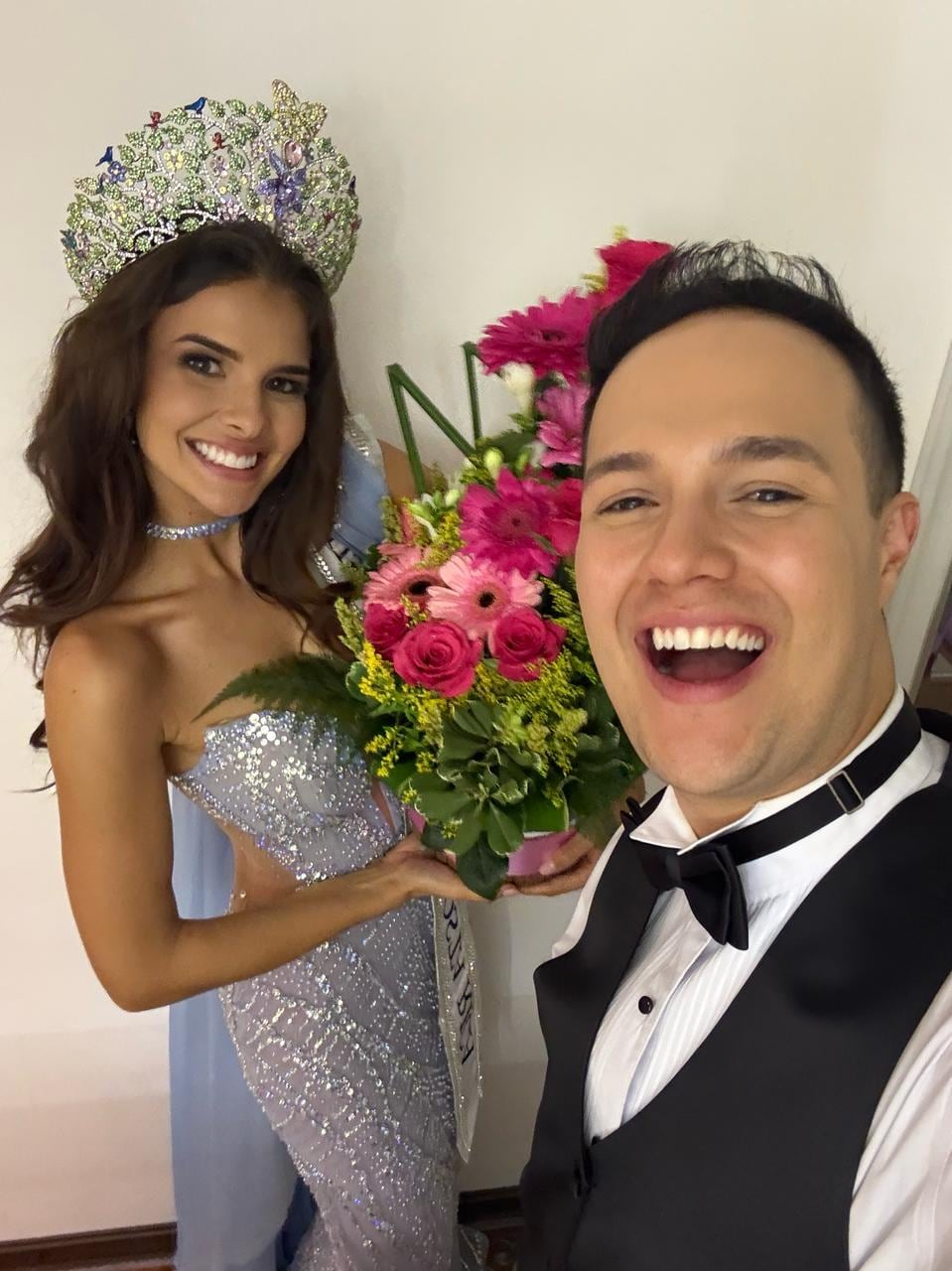 Rafael Pérez y su novia Mahyla Roth, la Miss Universe Costa Rica 2025