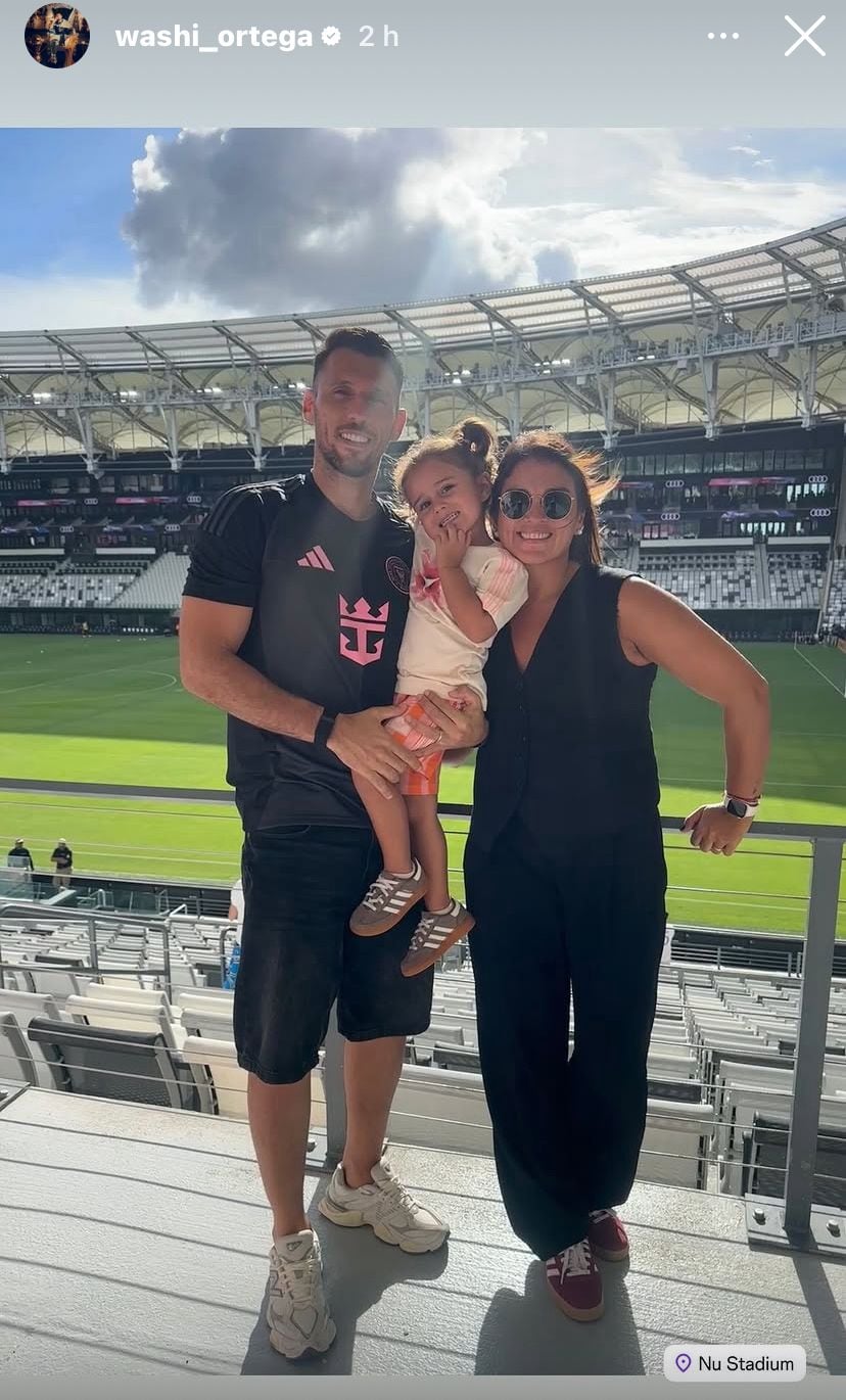 Washington Ortega vio al Inter de Miami de Lionel Messi junto a su familia.