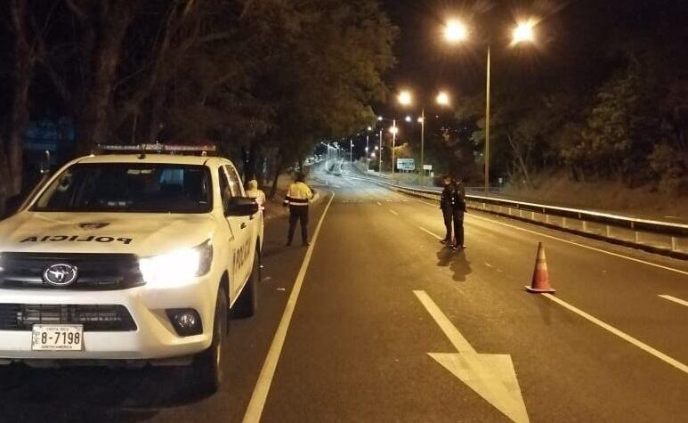 Detienen a sospechosos de asaltar a conductor de Didi en Pavas. Foto MSP. c