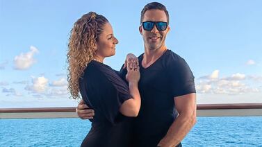 Ítalo Marenco y Cindy Villalta celebraron así un gran día juntos en este paraíso