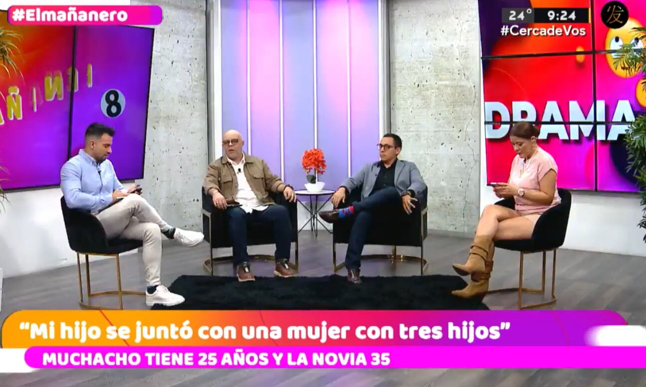 Fabiola Herra y el programa El Mañanero, de canal 8.