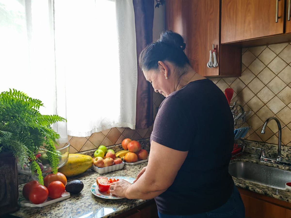 Ayda ha dedicado toda su vida para sacar adelante a sus ocho hijos, luego de perder a su pareja. Foto cortesía.