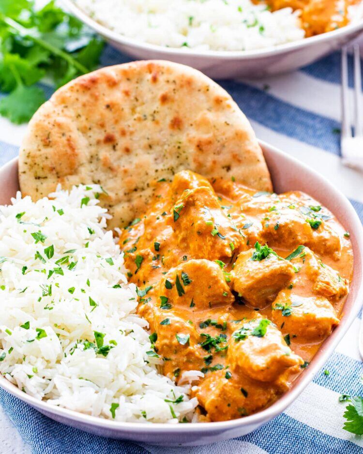 El butter chicken es uno de los platillos de la India favoritos de La Fatfluencer. Twitter.