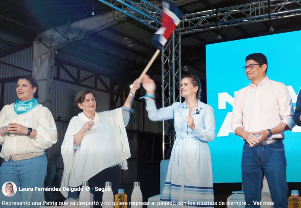 Laura Fernández, candidata del Partido Pueblo Soberano.