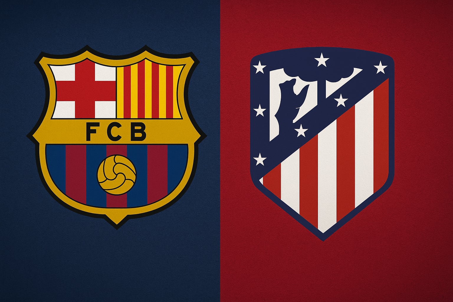 Atlético busca recortar puntos ante un Barcelona que llega en la cima del torneo. (Foto IA)