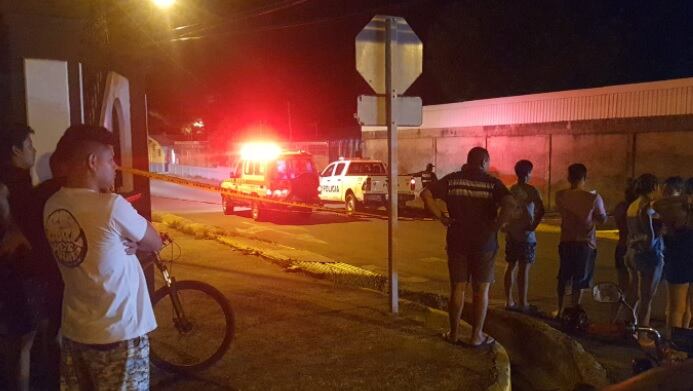 Homicidio en barrio Moracia de Liberia. Foto Guana Noticias.