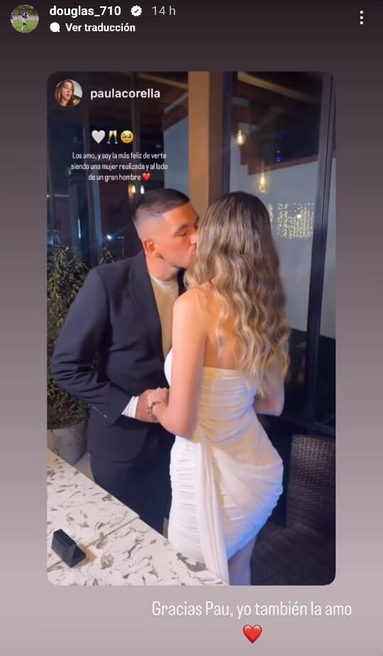 Douglas López, volante del Cartaginés dio el sí acepto. Instagram.