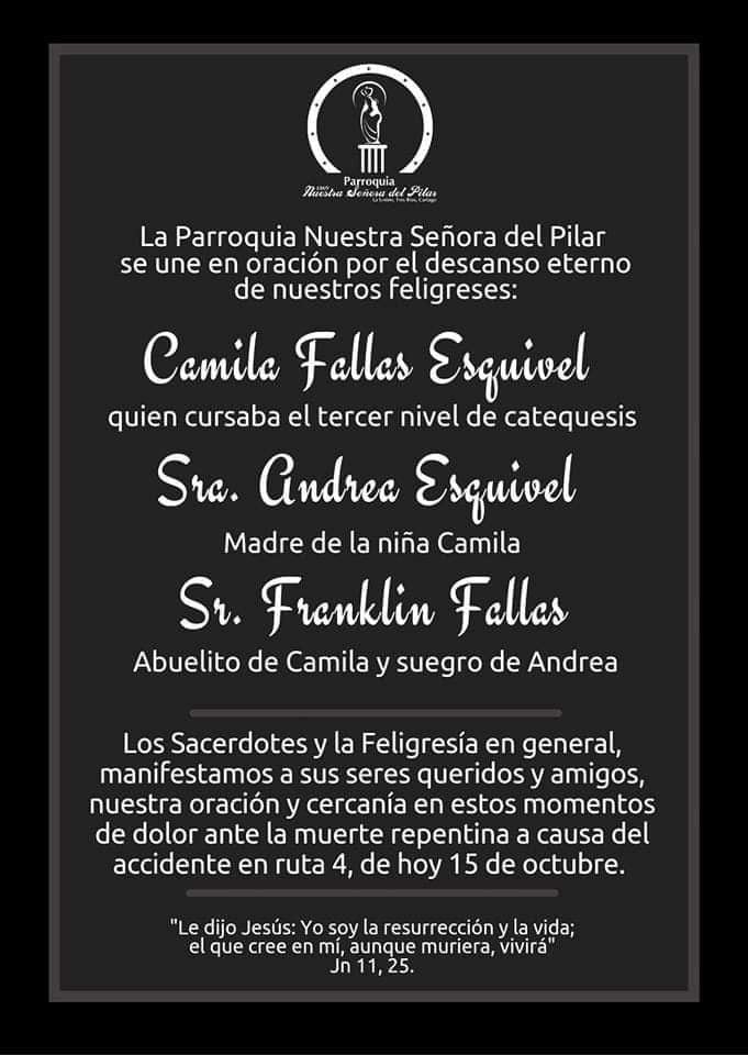 fallecidos en el accidente de La Victoria