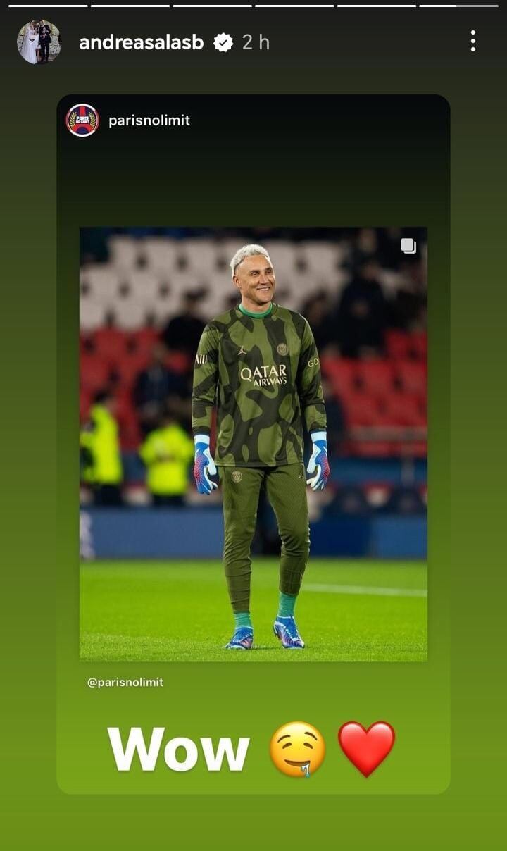 Andrea Salas cada día está más enamorada de Keylor Navas