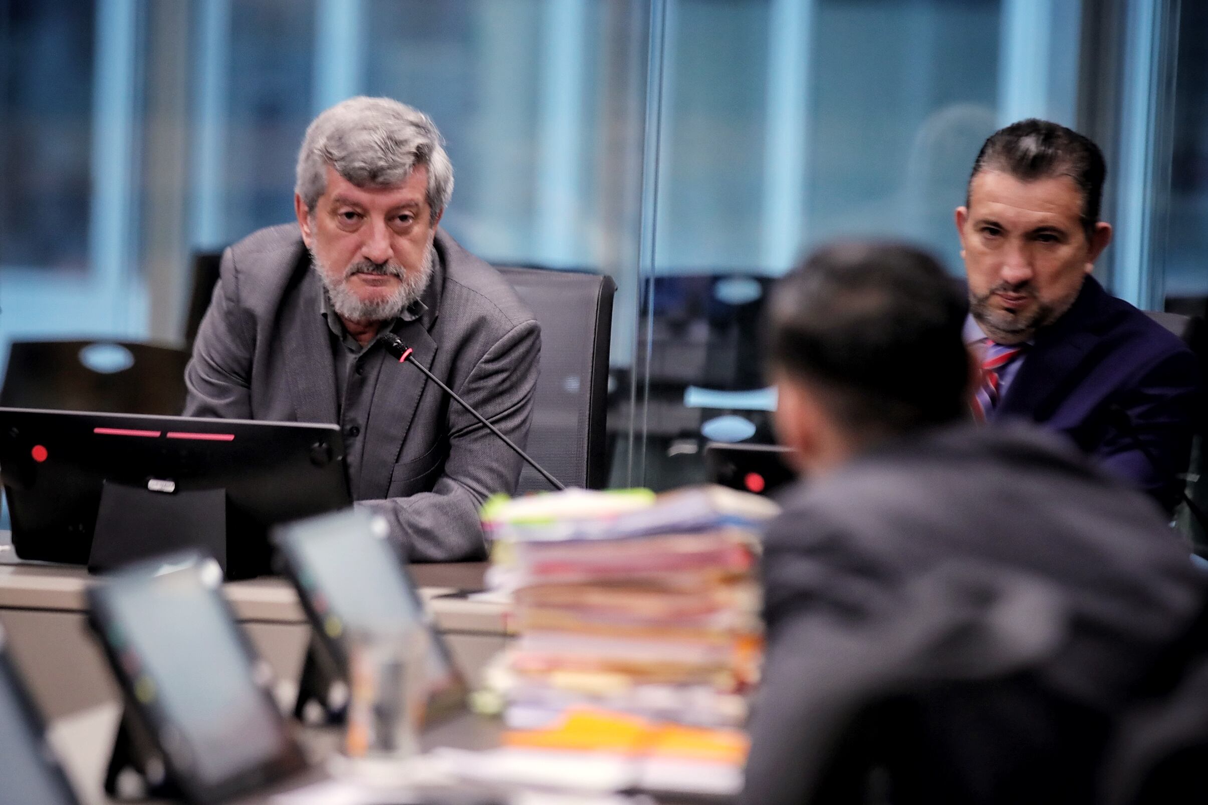 16/10/2023 / Comparecencia del exdiputado de Liberación Nacional (PLN), Carlos Pérez Vargas, quien trabajó como “operador político” del grupo Costa Rica Próspera, el cual impulsó posteriormente la candidatura de Rodrigo Chaves con el Partido Progreso Social Democrático (PPSD). / Foto John Durán