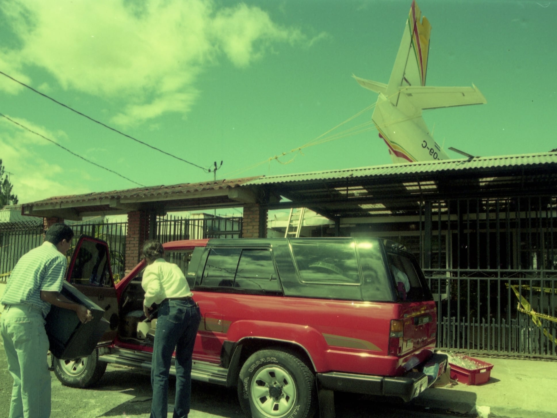 Accidente de avioneta en Rohrmoser en el año 2000.