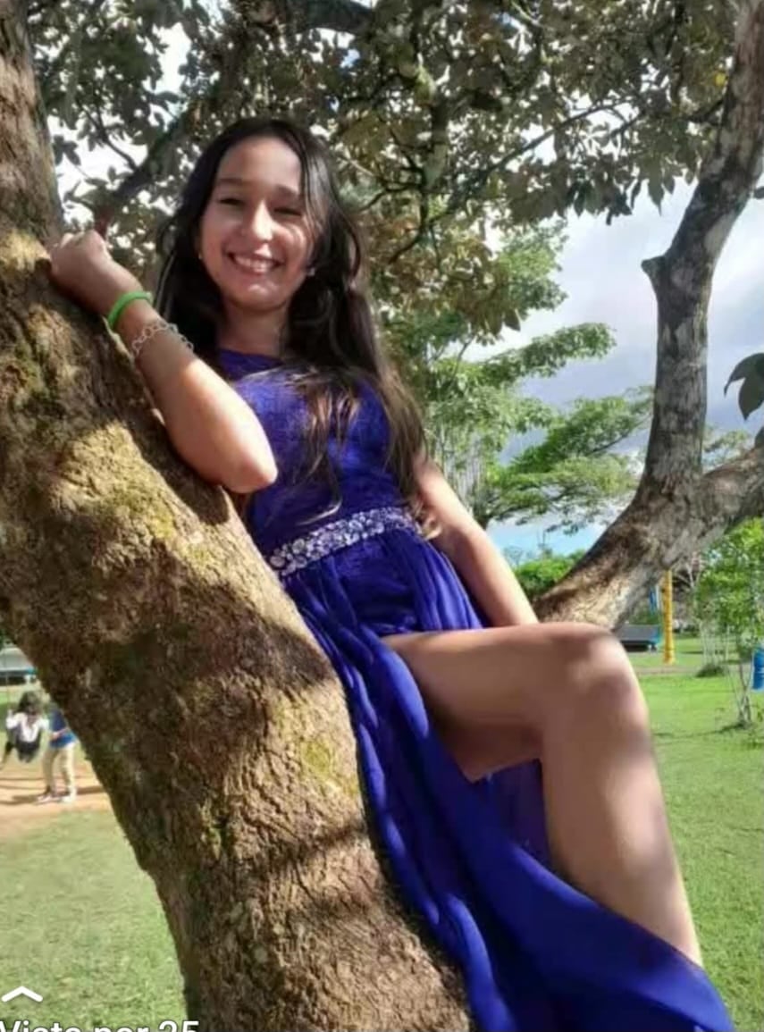 Lincy Calderón Rojas. jovencita que murió días antes de cumplir quince años. Foto autorizada por Heylin Rojas.