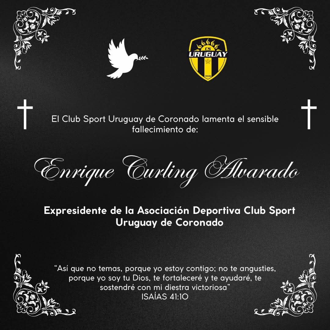 Expresidente de Uruguay de Coronado Enrique Curling falleció