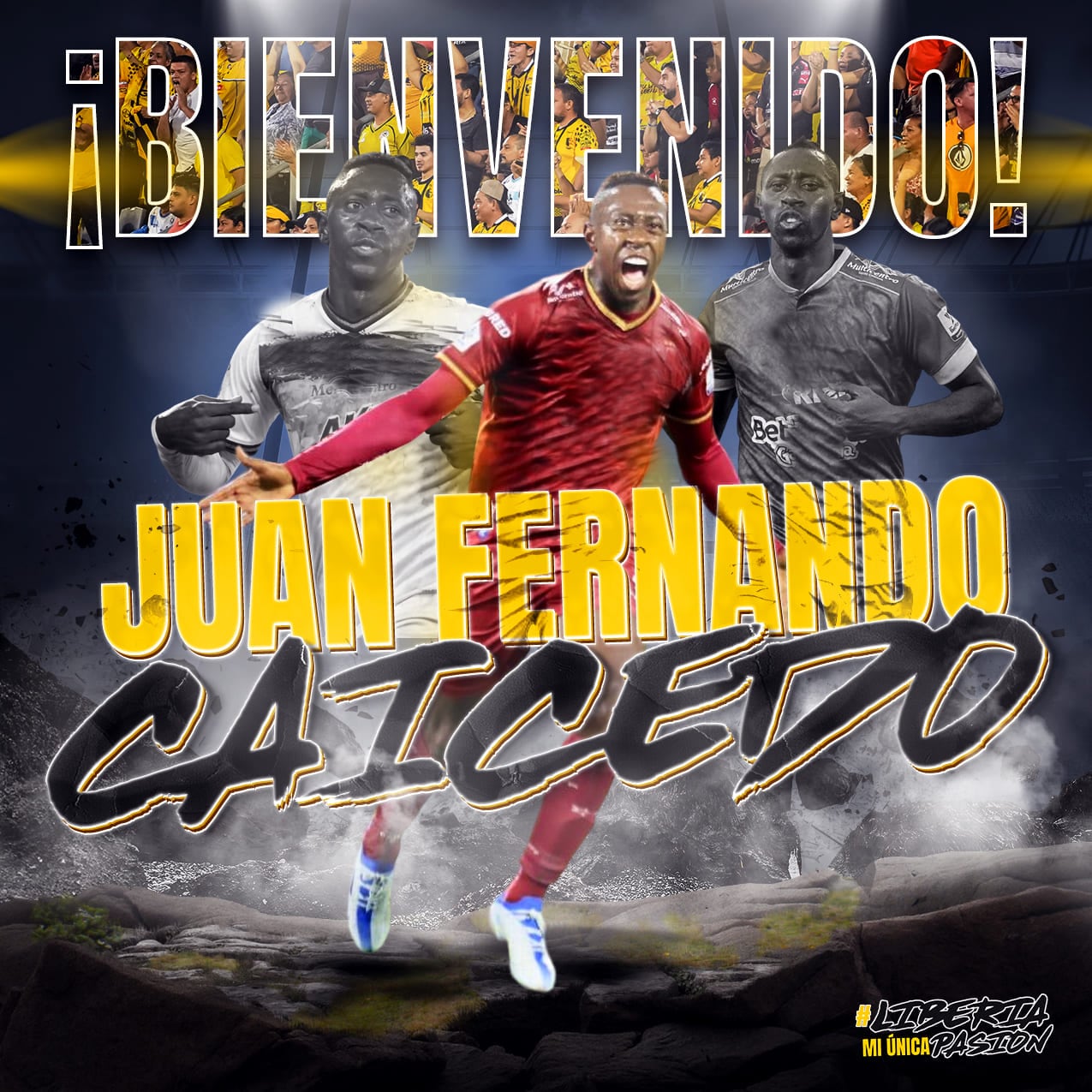 Juan Fernando Caicedo, Liberia, colombiano