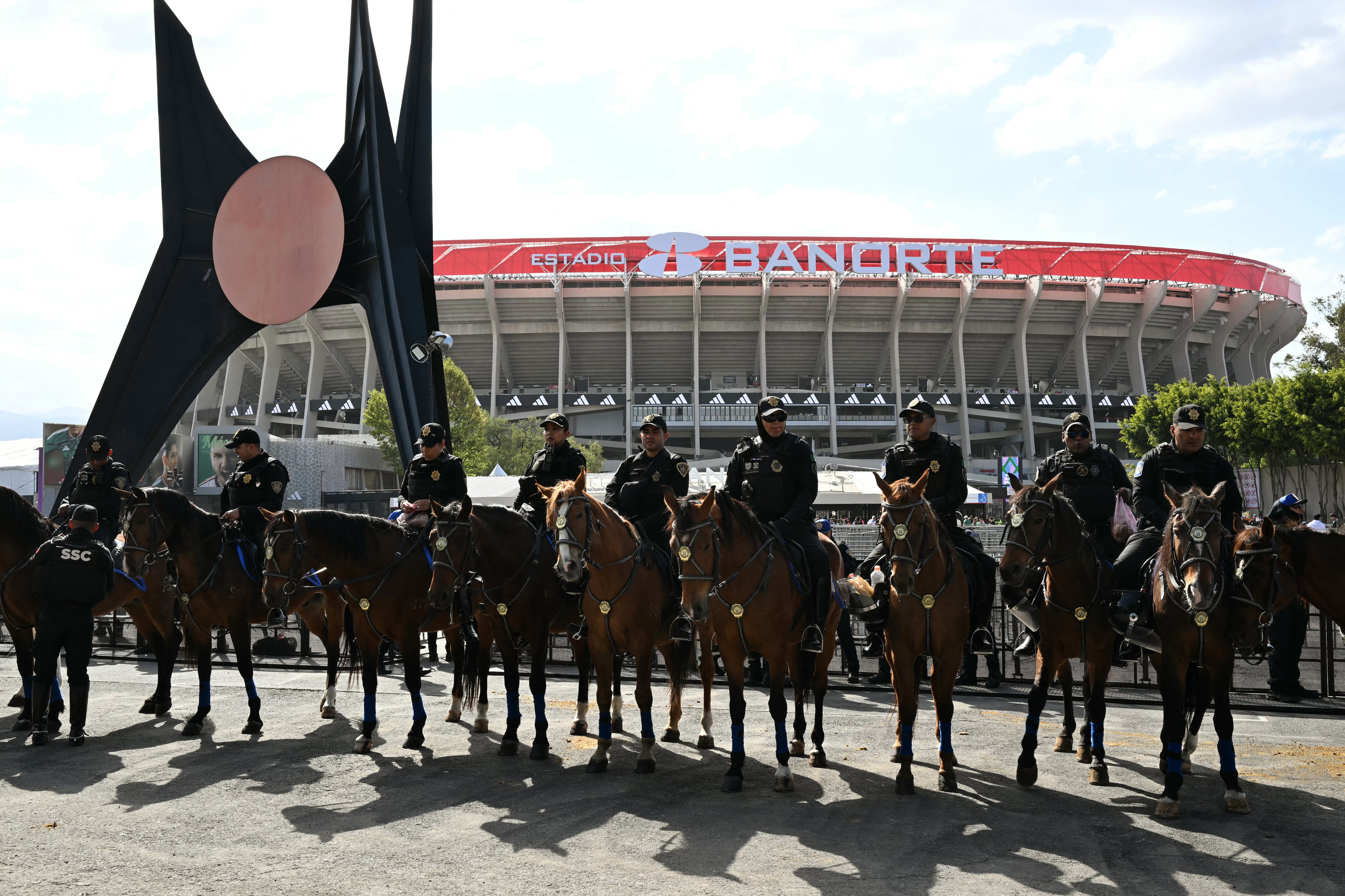 Estadio Azteca, listo para el Mundial 2026. Foto: AFP.