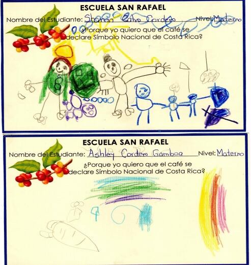 Los 88 niños de la escuela San Rafael de Santa María de Dota fueron los que inventaron la idea de que el café fuese símbolo nacional