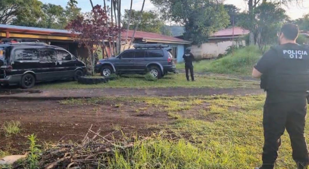 El OIJ realizó 9 allanamientos para desmantelar el supuesto grupo criminal. Foto OIJ.