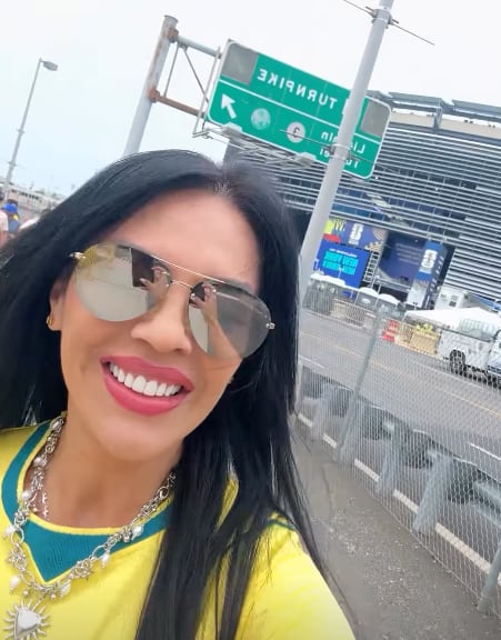 Marcela Negrini, modelo, disfrutando del Mundial 2026