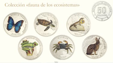Nuevas monedas de 50 colones se ganarán el corazón de los amantes de los animales