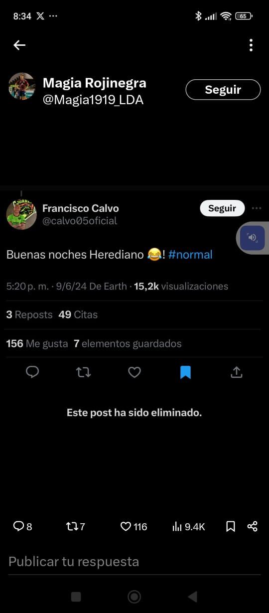 Francisco Calvo respondío un Tweet a aficionado