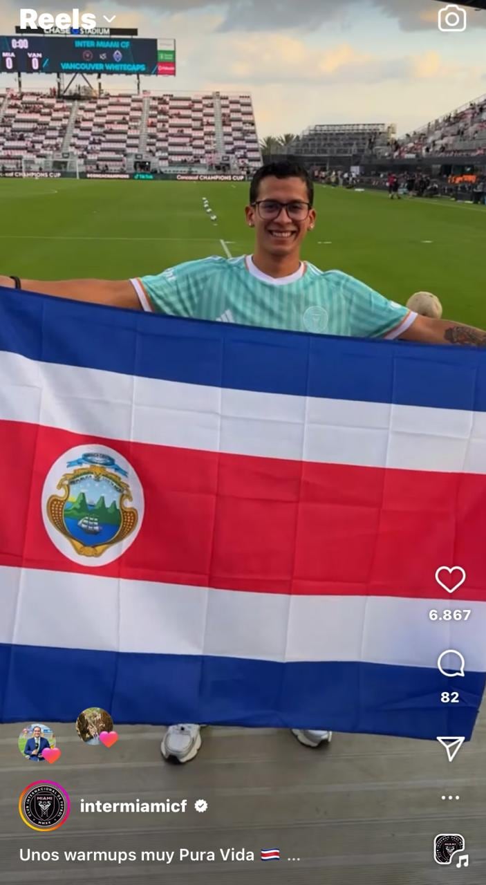 Un tico tuvo una increíble experiencia muy cerca de Lionel Messi.