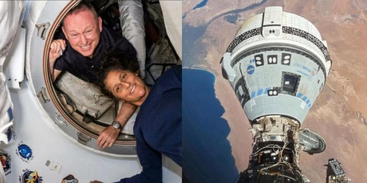 Astronautas de la Nasa Butch Wilmore y Suni Williams. Foto: El Tiempo, GDA