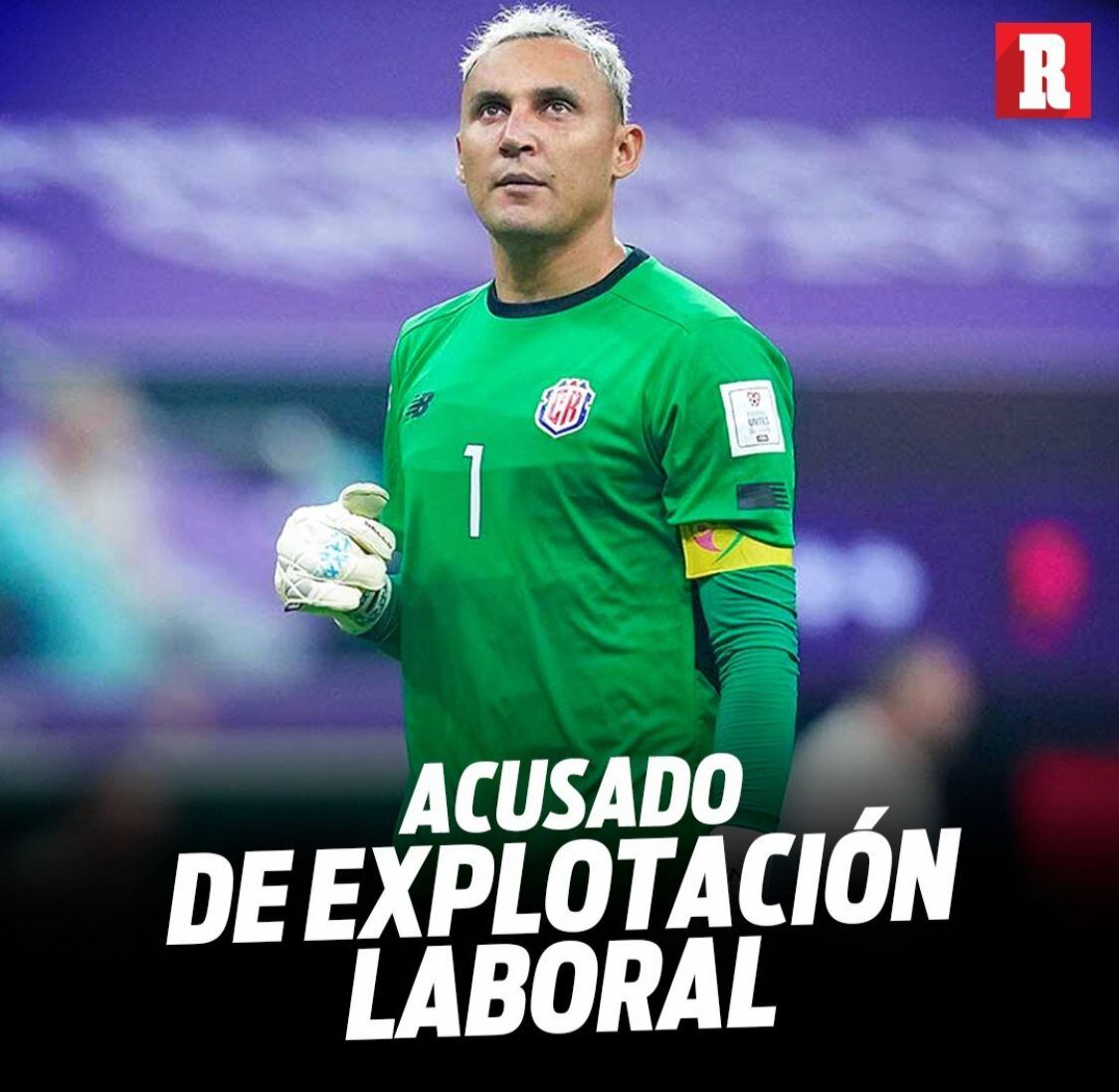 Así mostró Récord de México la noticia de Keylor Navas. Foto: Instagram.