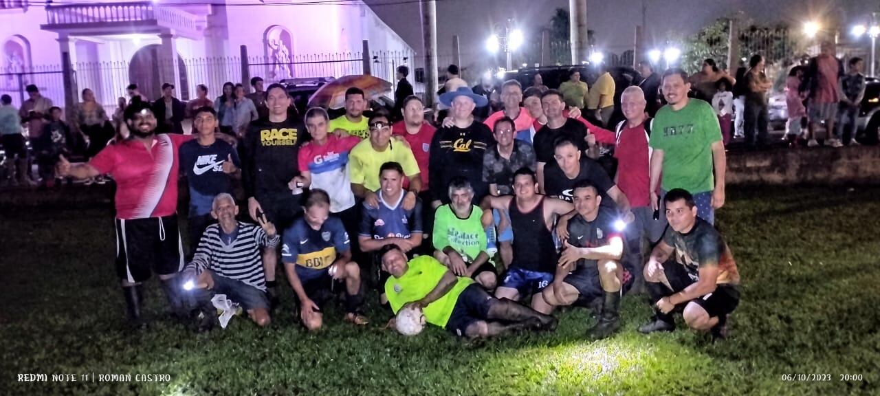 Partido botas con focos