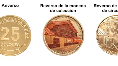 Costa Rica estrena este miércoles una histórica moneda de ¢25, ¡tiene que verla!