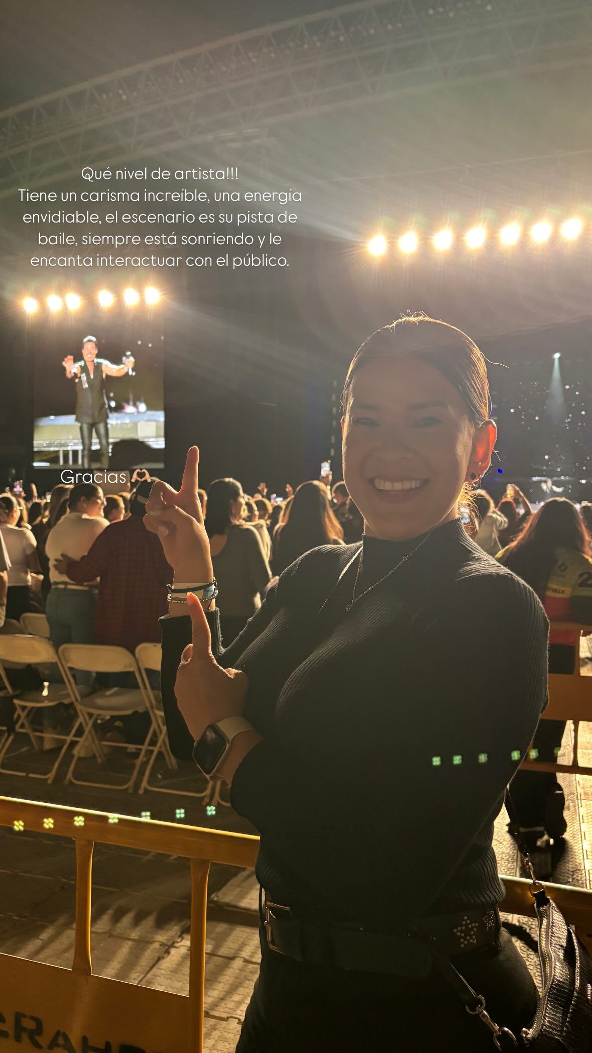 Chayanne provocó que Fabiola Herra viviera una noche inolvidable.