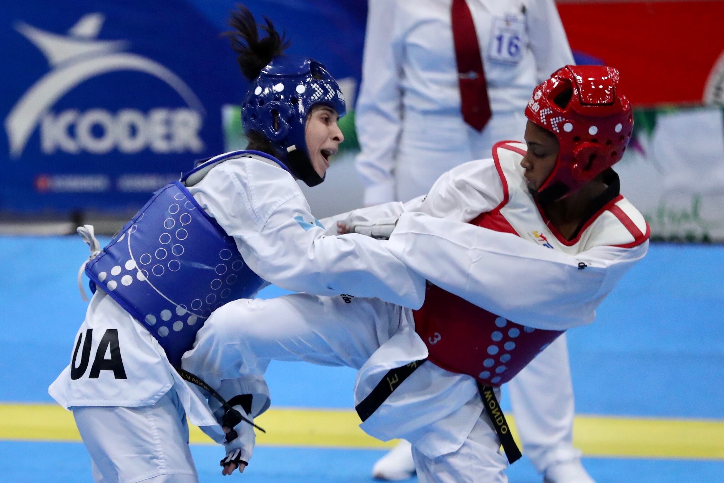 11/03/2020, Heredia, Palacio de los Deportes, torneo clasificatorio continental de taekwondo, en el que participaron los ticos Juan José Soto y Neshy Lee Lindo, con la posibilidad de clasificar a Juegos Olímpicos Tokio 2020. Fotografía José Cordero