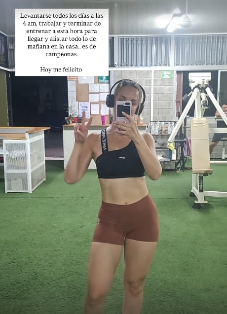Charlyn López le pone bonito al gimnasio.