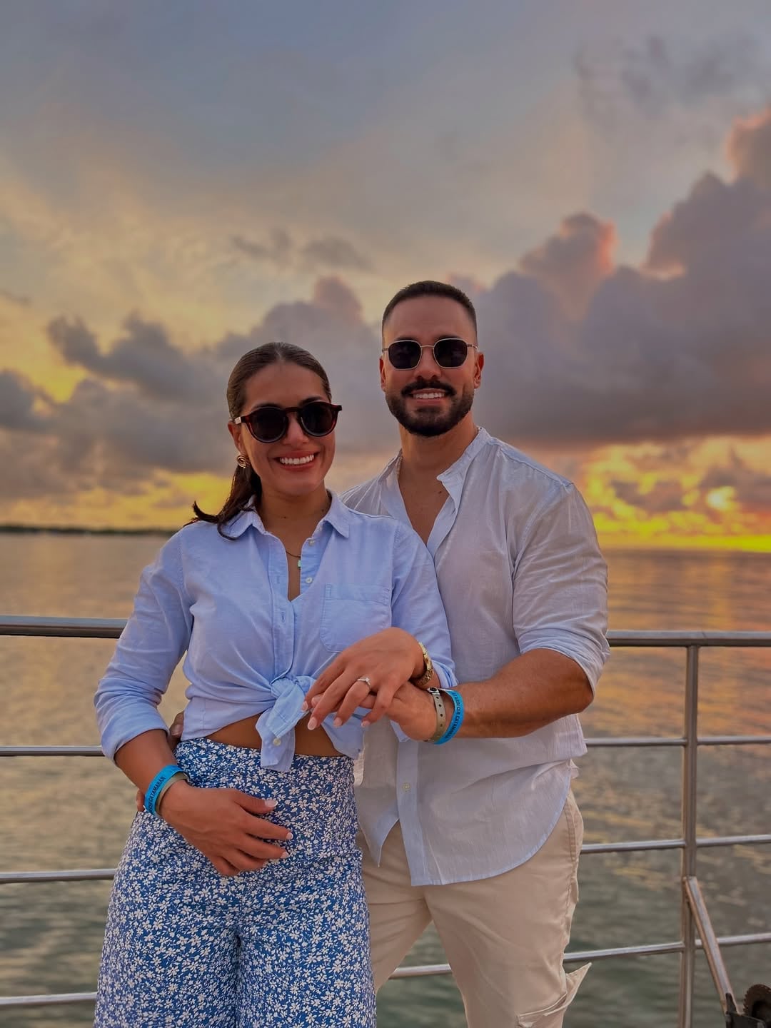 Daniel Carvajal y su propuesta de matrimonio a su novia Laura Ospina.