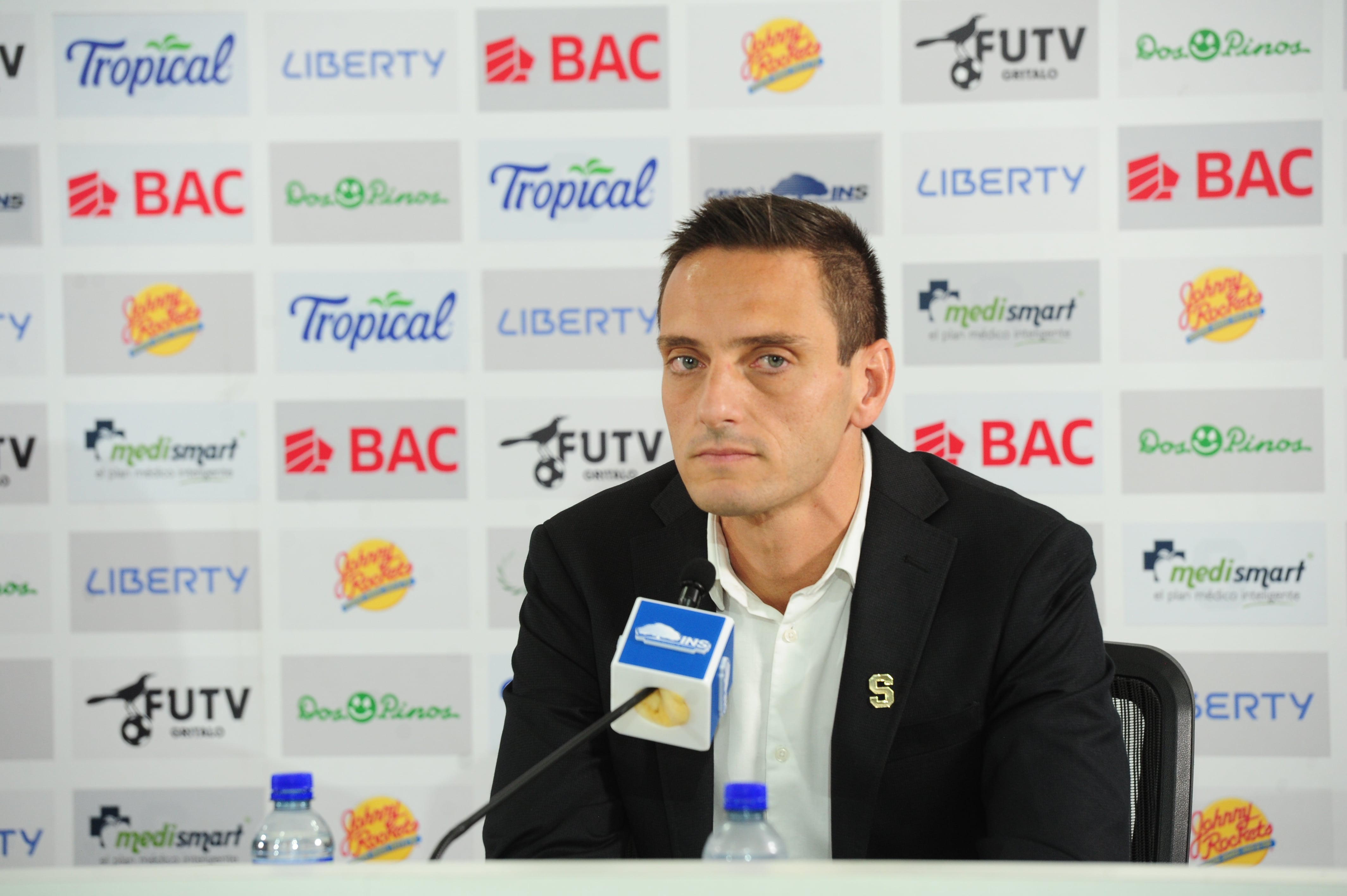 09/10/2024 conferencia de prensa presentación del director técnico del saprissa José Giacone . Fotografía: Marvin Caravaca