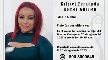 Muchacha de 16 años tiene tres días desaparecida