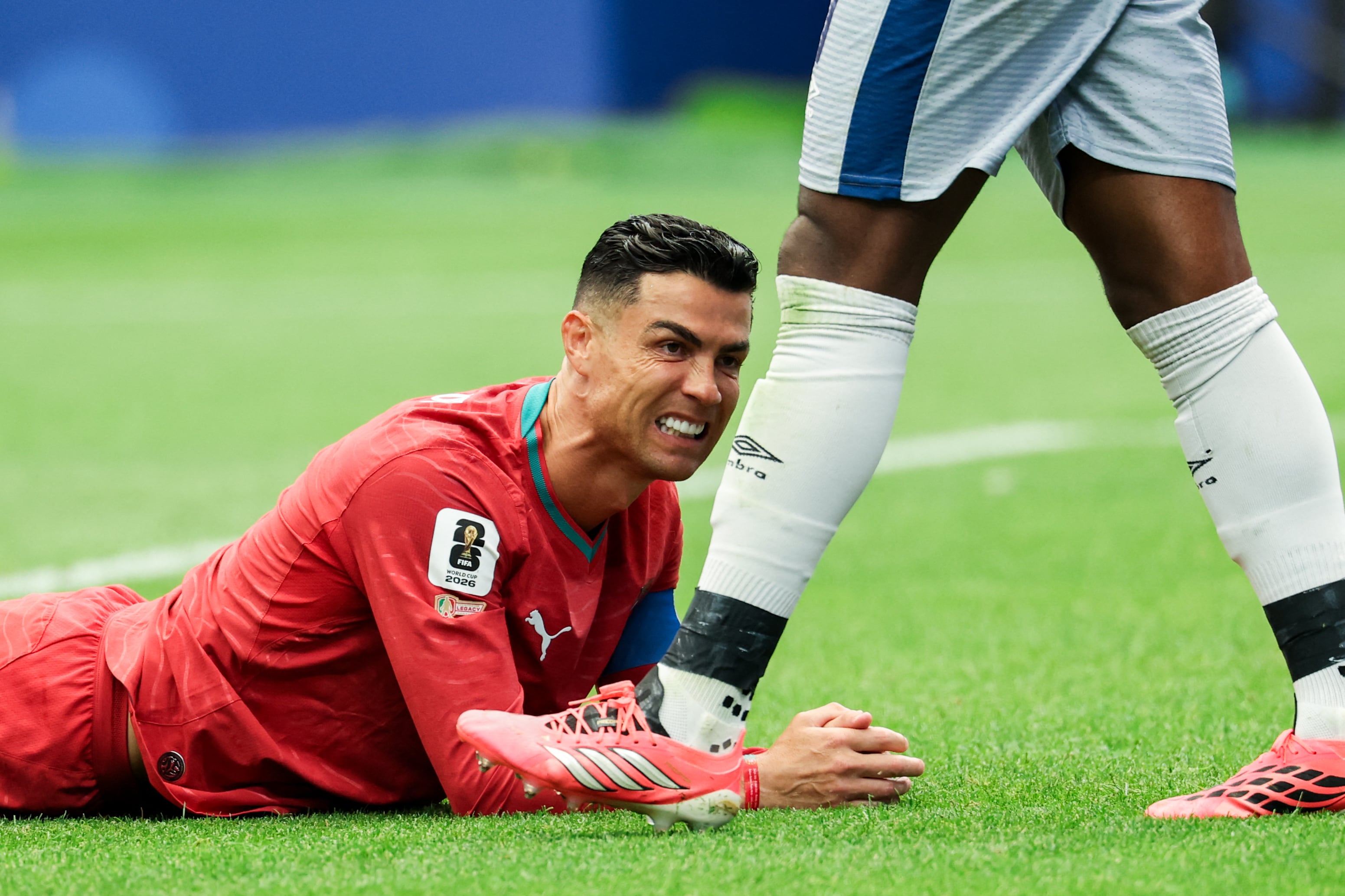 El delantero portugués Cristiano Ronaldo deja ver su frustración en el primer partido de Portugal en el Mundial 2026, un insípido empate ante Congo.