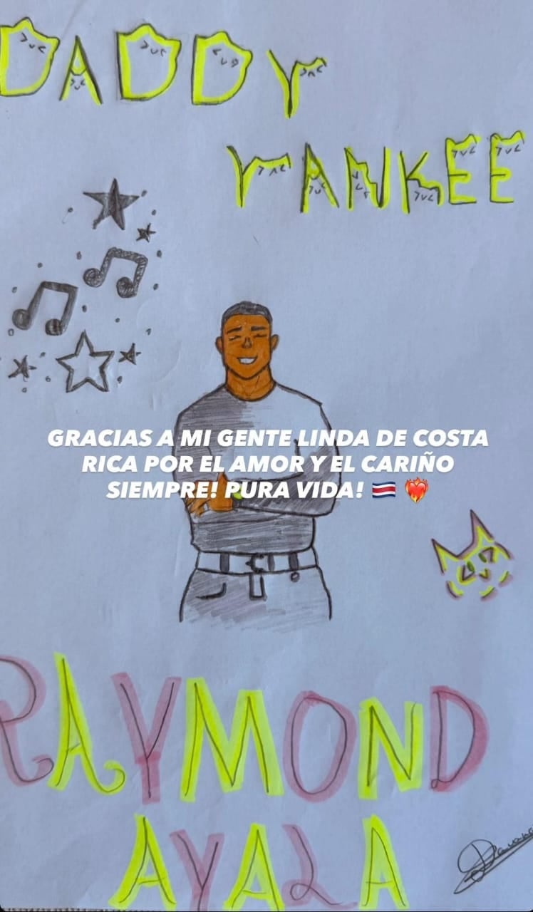 Daddy Yankee compartió un mensaje de despedida para Costa Rica en Instagram.