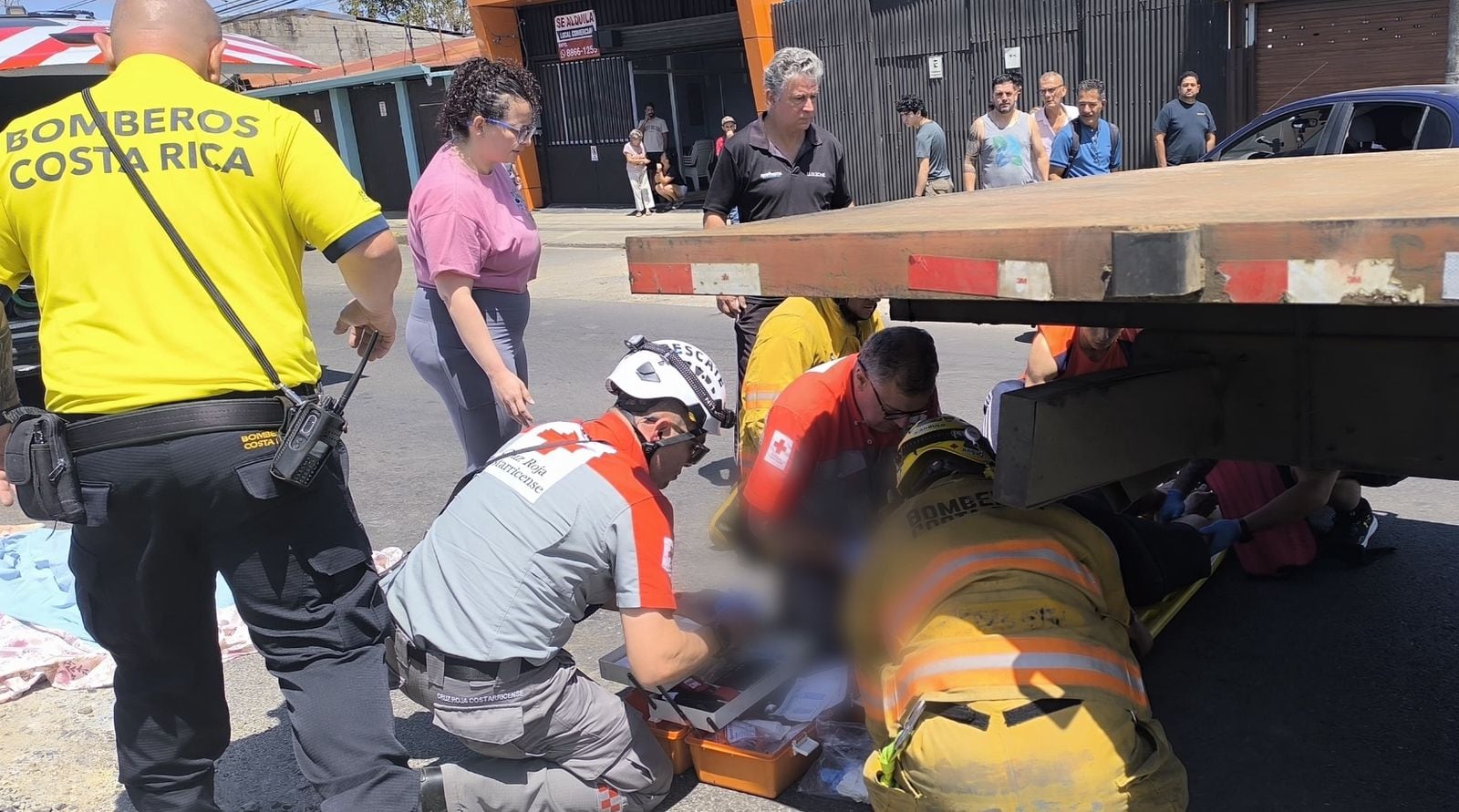 Atropello de niña en San Ramón