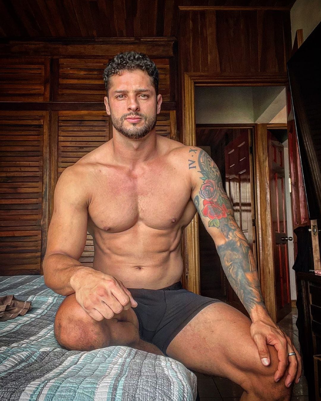 William Mora, modelo e instructor de ejercicios.