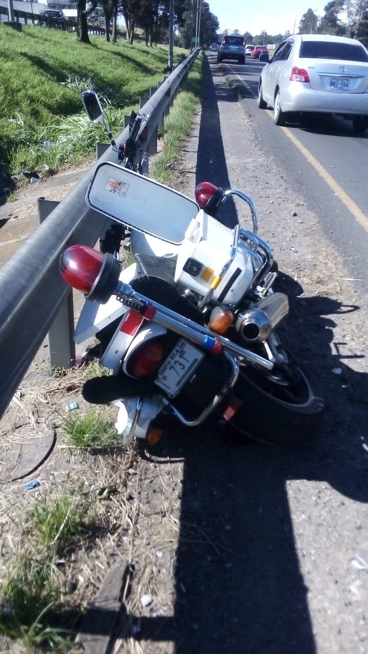 Tráficos resultan heridos en Cartago y Santa Ana. Foto