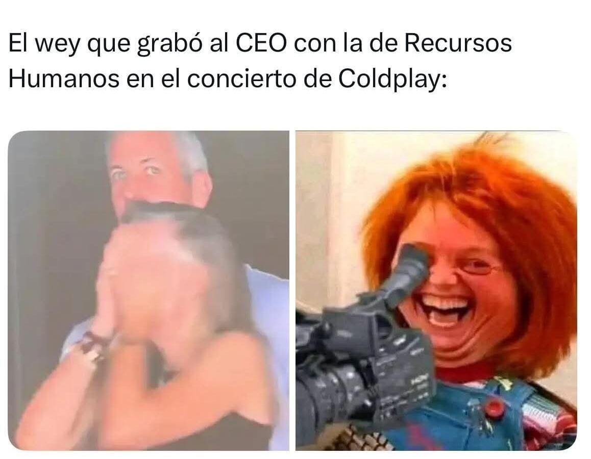 Supuesta infidelidad en concierto de Coldplay generó una lluvia de memes