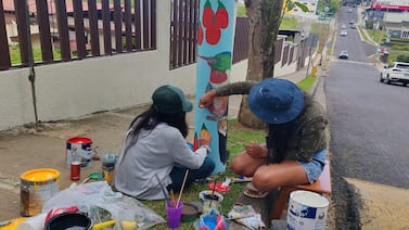 CNFL ya no prohibiría pintar postes de luz y un grupo de ticos aprovechó cambio de reglas para hacer algo lindísimo