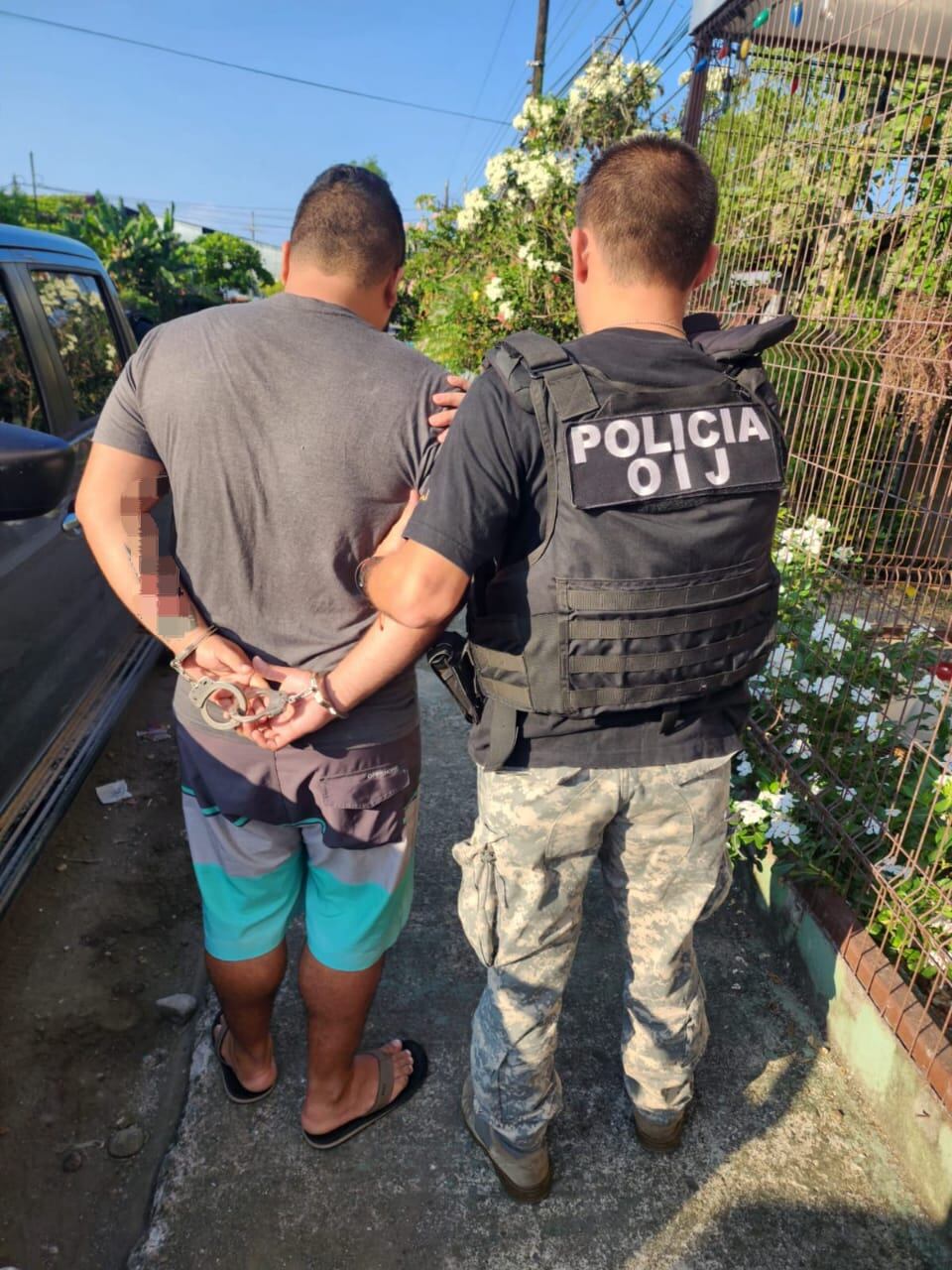 A un veinteañero de apellido Monge, de 29 años, le siguieron los pasos durante 11 meses hasta ser detenido la mañana de este miércoles 5 de marzo. Foto: OIJ