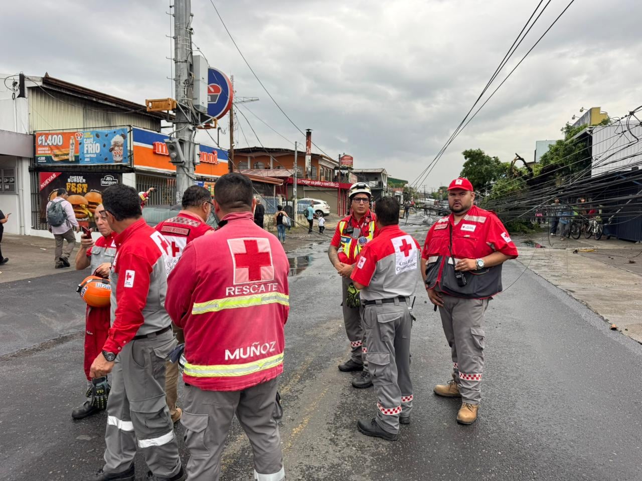 Caída de postes en Alajuela provocó emergencias