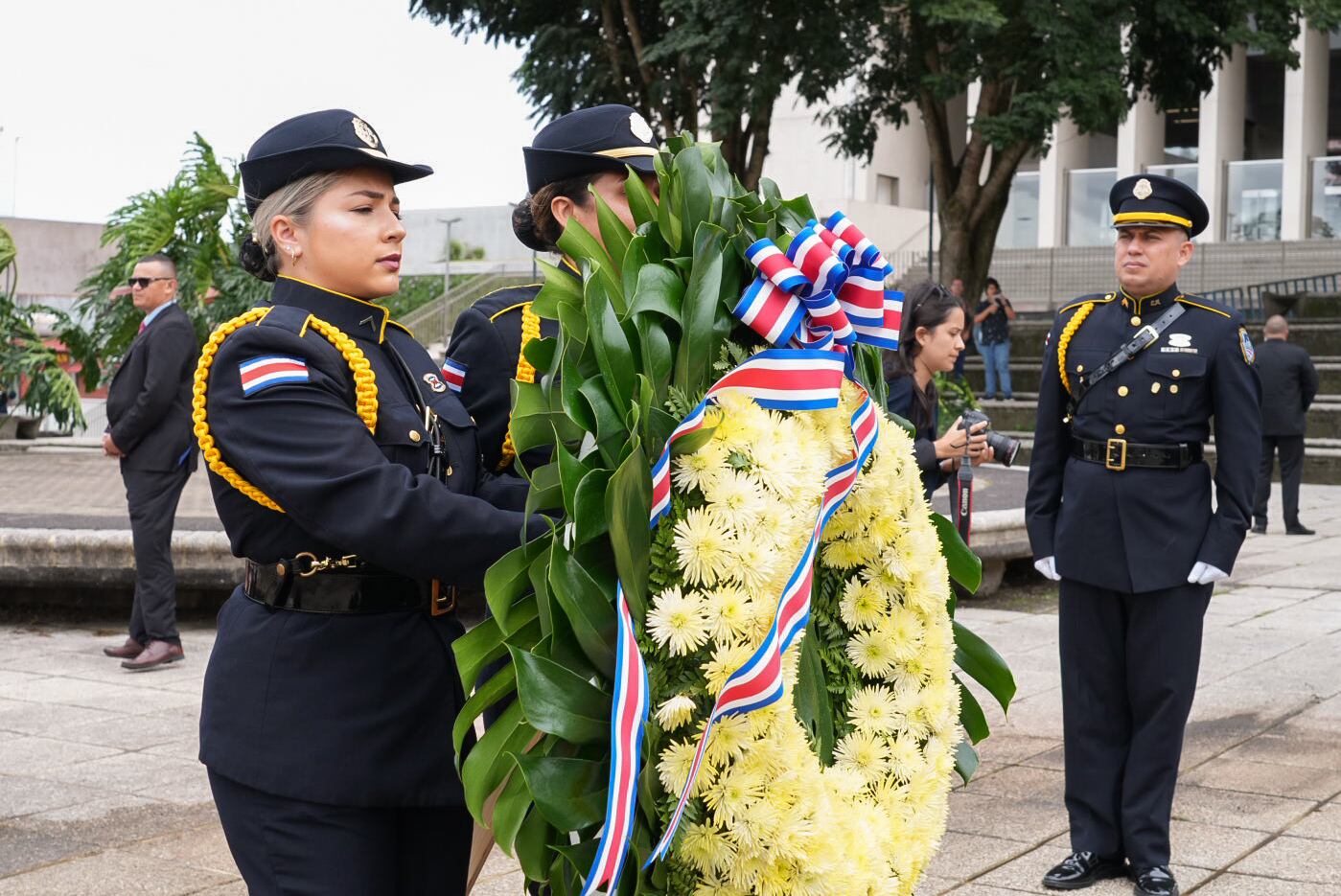 01/12/2024. Acto oficial de la conmemoración del 76 aniversario de la abolición del ejército. Museo Nacional, Costa Rica. Fotografía: Lilly Arce. En la fotografía: José Enrique Alfaro. Gonzalo Chanto Mendez. Carlos Alberto Ramírez Villalobos. Aurelia Cordero Cordero. José Asdrual Bonilla Madriz. Fernando Enrique Herrera Sánchez. Álvaro Méndez Varela.