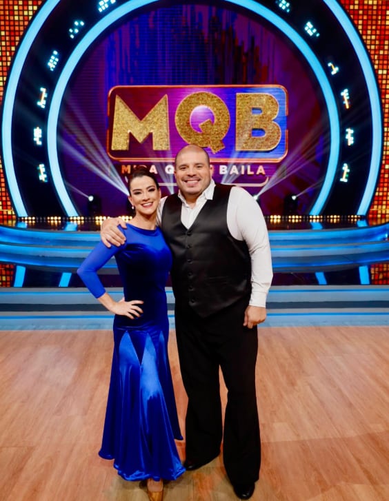 Daniel Montoya y su coreógrafa Tatiana Sánchez.